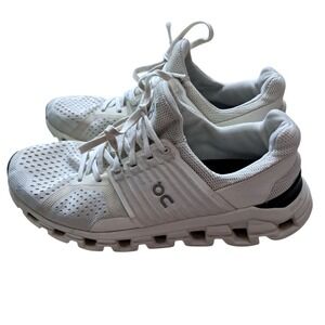 On Cloud Running Shoes Sneakers Women's 9.5 Cloudswift 4 White Gray Athletic